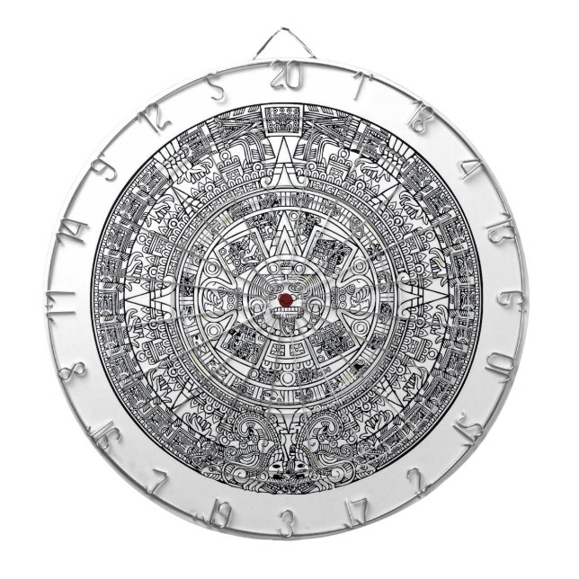 AZTEC OR MEXICA mexican Dartboard (Front)
