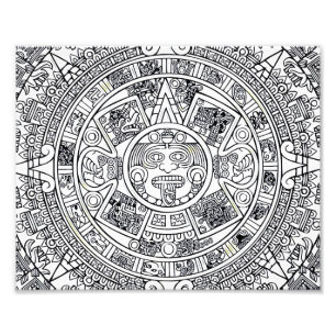 AZTEC OR MEXICA mexican Photo Print