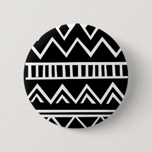 Aztec pattern 6 cm round badge