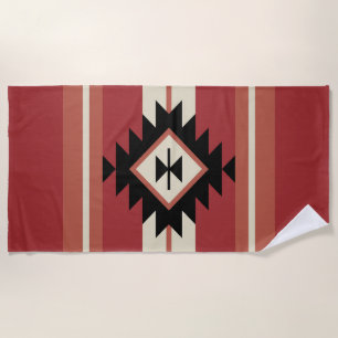 Aztec pattern beach towel