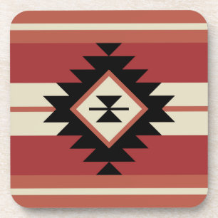 Aztec pattern coaster