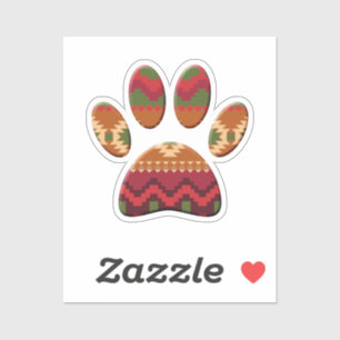 Aztec Pattern Dog Paw