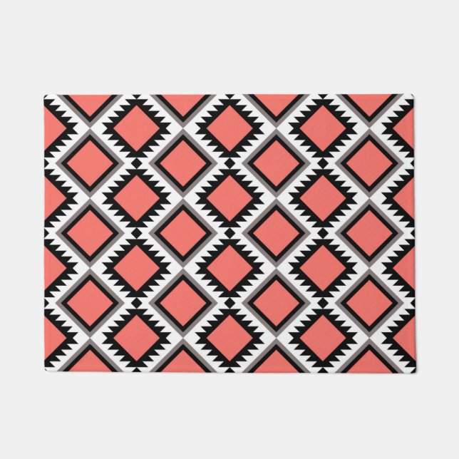 Aztec pattern doormat (Front)