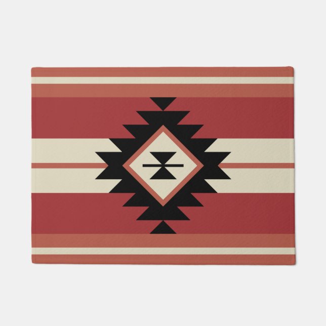 Aztec pattern doormat (Front)