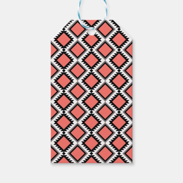 Aztec pattern gift tags (Front)