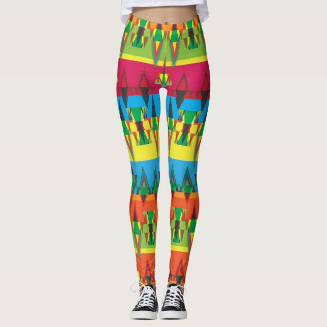 Aztec Pattern Leggings (Front)