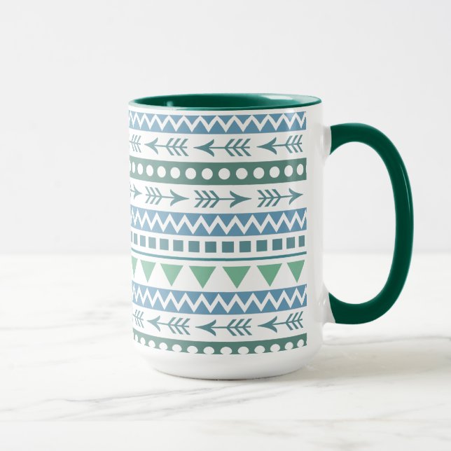 Aztec Pattern mugs (Right)