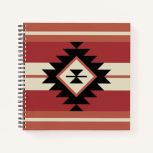Aztec pattern notebook