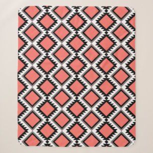 Aztec pattern sherpa blanket