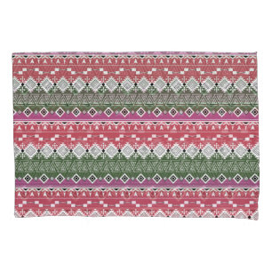 Aztec pattern, striped . pillowcase