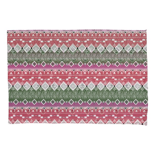 Aztec pattern, striped . pillowcase (Front)