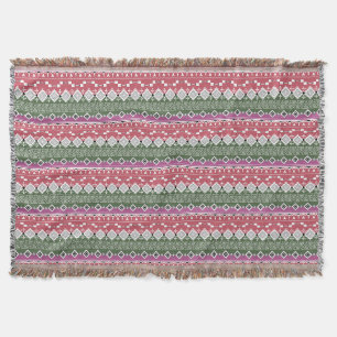 Aztec pattern, stripes . throw blanket