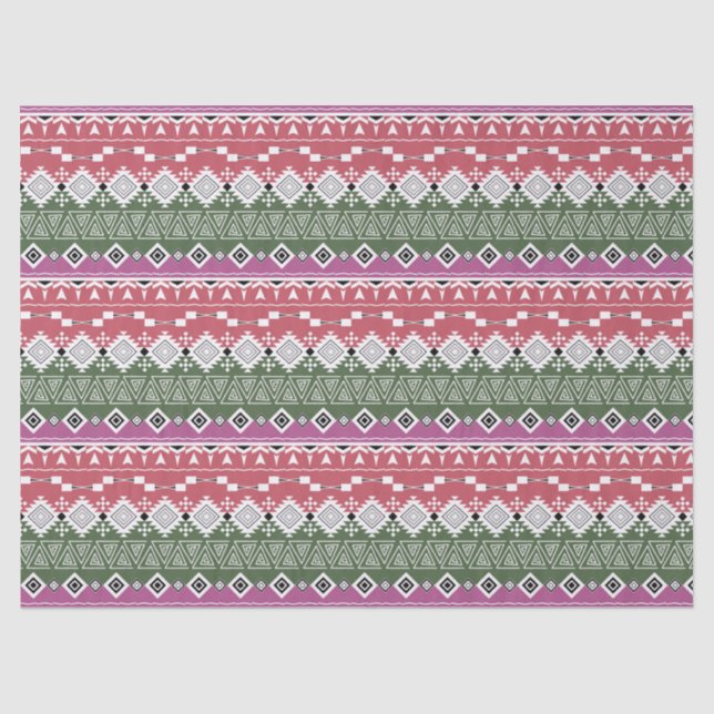 Aztec pattern, stripes . tissue paper (Front)