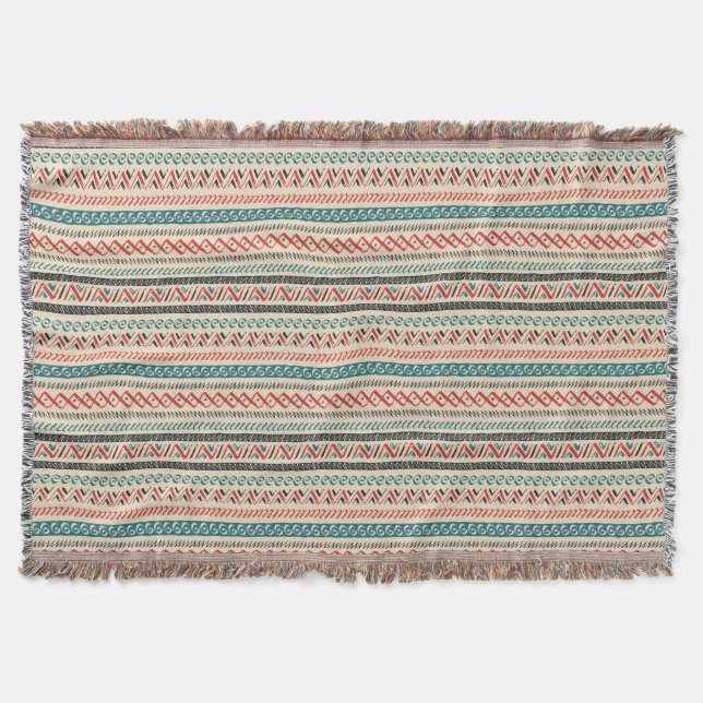 Aztec Pattern throw blankets (Front)