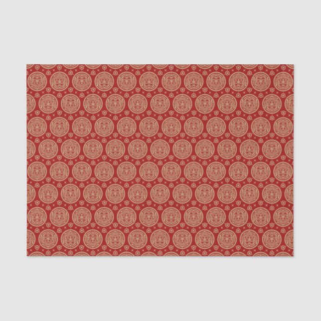 Aztec Pattern Tissue Paper (Front)