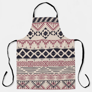 Aztec pattern. Vintage tribal background Apron