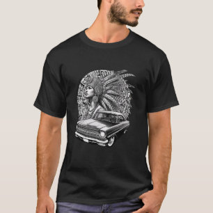 Aztec Princess Woman Chicano Mexican Aztec Calenda T-Shirt