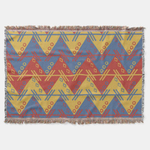 Aztec Print South American Inspired Throw Blanket