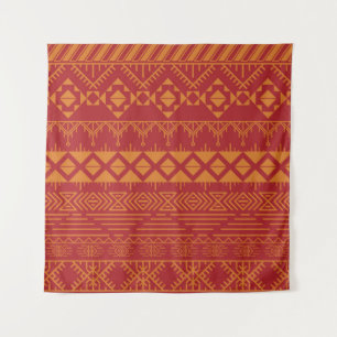 Aztec Retro: Vintage Pattern Design. Tapestry