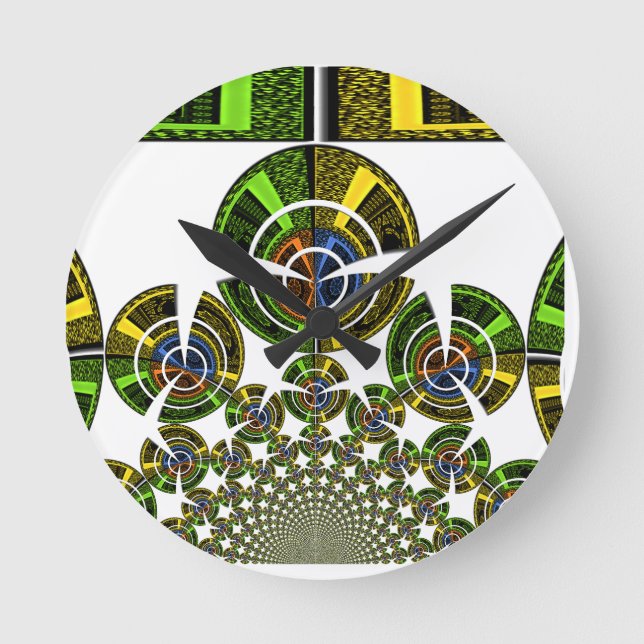 Aztec Round Clock (Front)