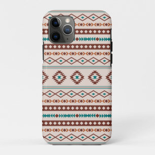 Aztec Rusts Teal Cream Mixed Motifs Pattern iPhone 11 Pro Case