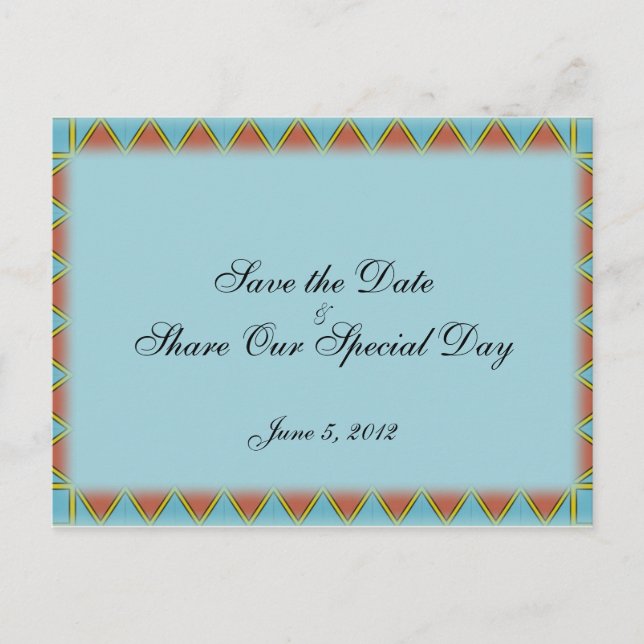 Aztec Save the Date Postcard (Front)