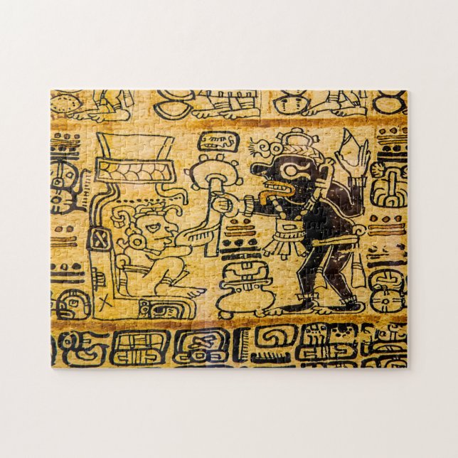 Aztec Scripture Mexico. Jigsaw Puzzle (Horizontal)