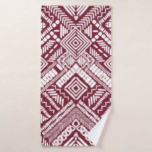 Aztec seamless pattern bath towel