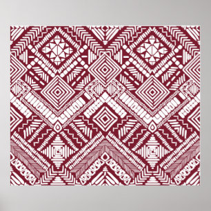 Aztec seamless pattern poster