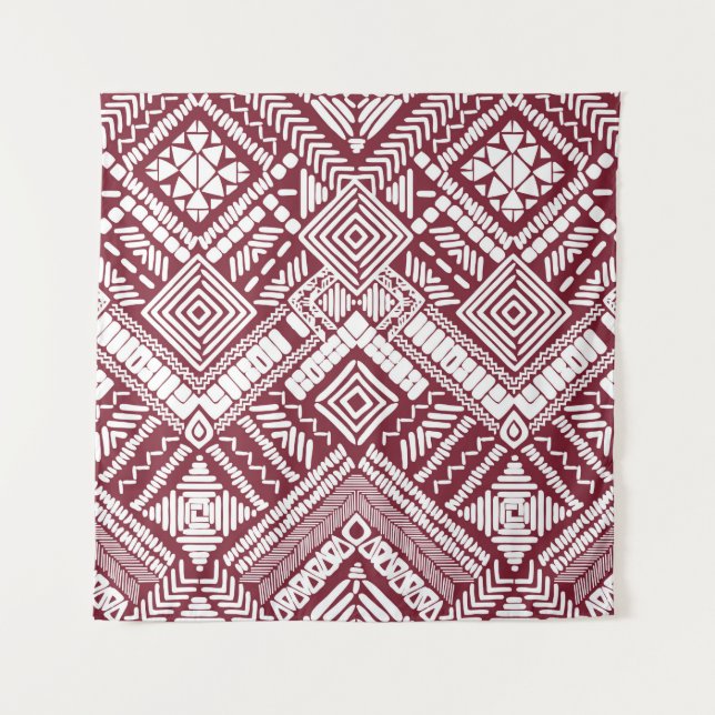 Aztec seamless pattern tapestry (Front)