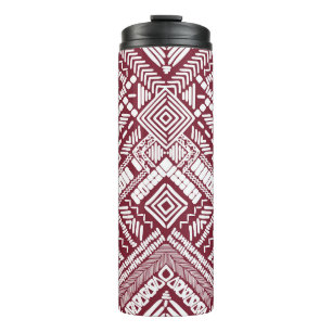 Aztec seamless pattern thermal tumbler