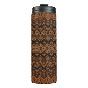 Aztec seamless pattern. Tribal aztec print. Abstra Thermal Tumbler