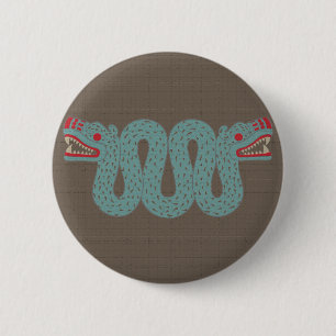 Aztec Serpent Button