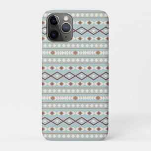 Aztec Shapes Pattern Rusts Cream Teal-Blue iPhone 11 Pro Case