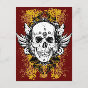 Aztec-Skull Postcard