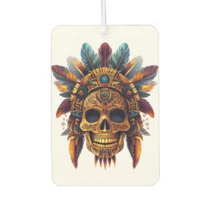 Aztec Skull Relic Car Air Freshener