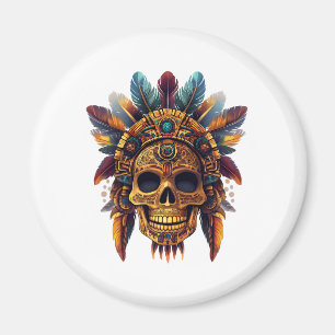 Aztec Skull Relic Magnet