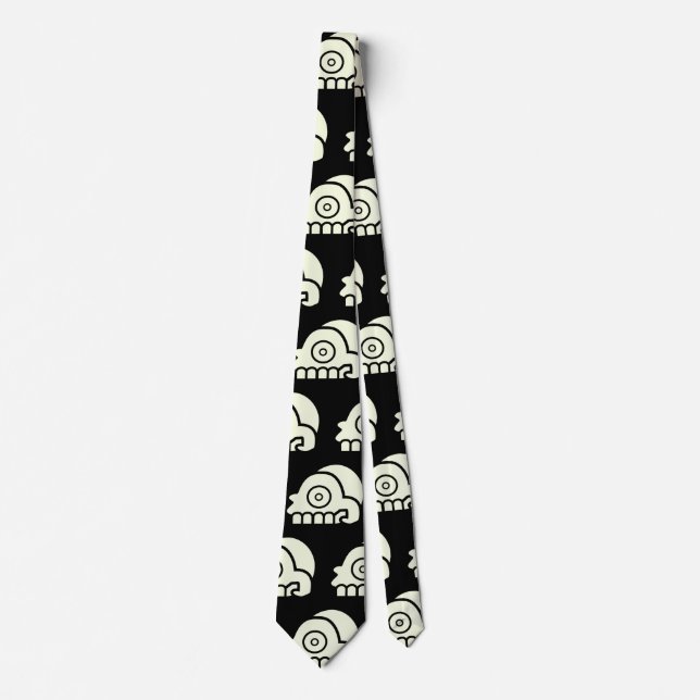 Aztec Skulls  Tie (Front)