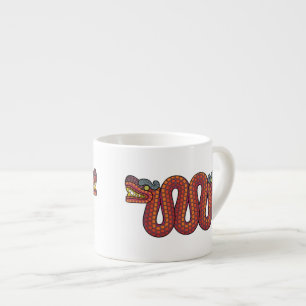 Aztec snake espresso cup