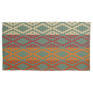 Aztec Southwestern Tribal Diamonds Pillowcase