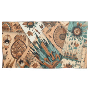 Aztec Southwestern Tribal Feathers Pillowcase