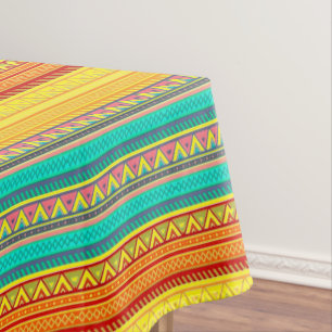 Aztec stripes tablecloth