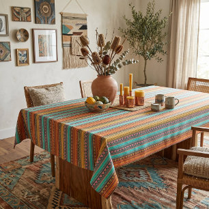 Aztec stripes tablecloth
