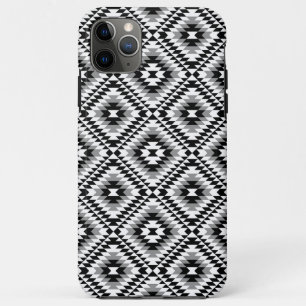 Aztec Stylised BW+Grey Symbol Pattern iPhone 11 Pro Max Case