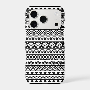 Aztec Stylized Pattern Black & White