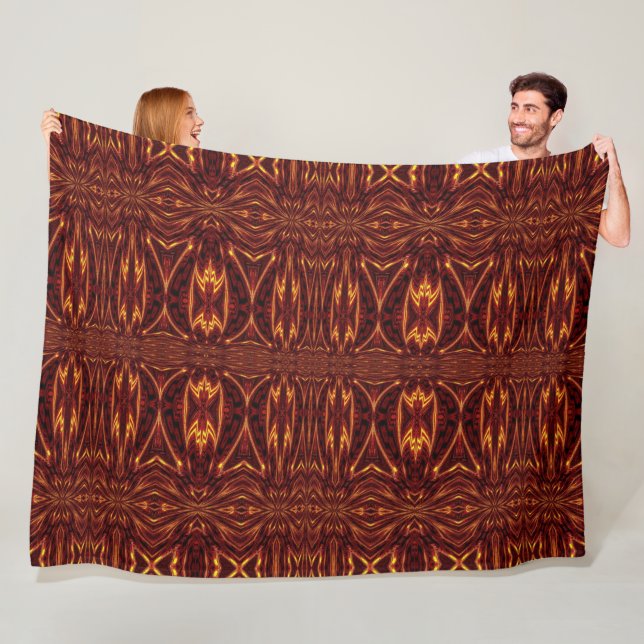 Aztec Sun Fire 34 Fleece Blanket (In Situ)