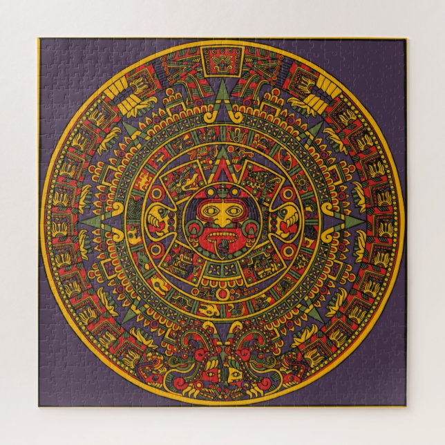 Aztec Sun  Jigsaw Puzzle (Vertical)