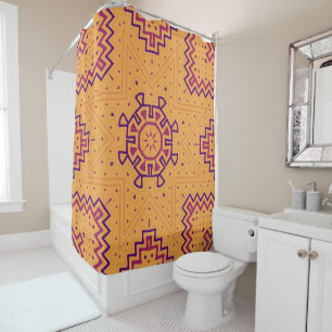 Aztec Sun Shower Curtain