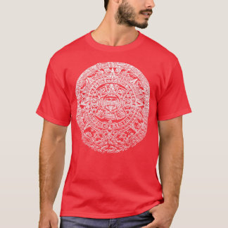 Aztec sun stone Calendar Mesoamerican culture 1 T-Shirt