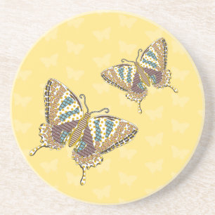 Aztec Swallowtail Sandstone Coaster